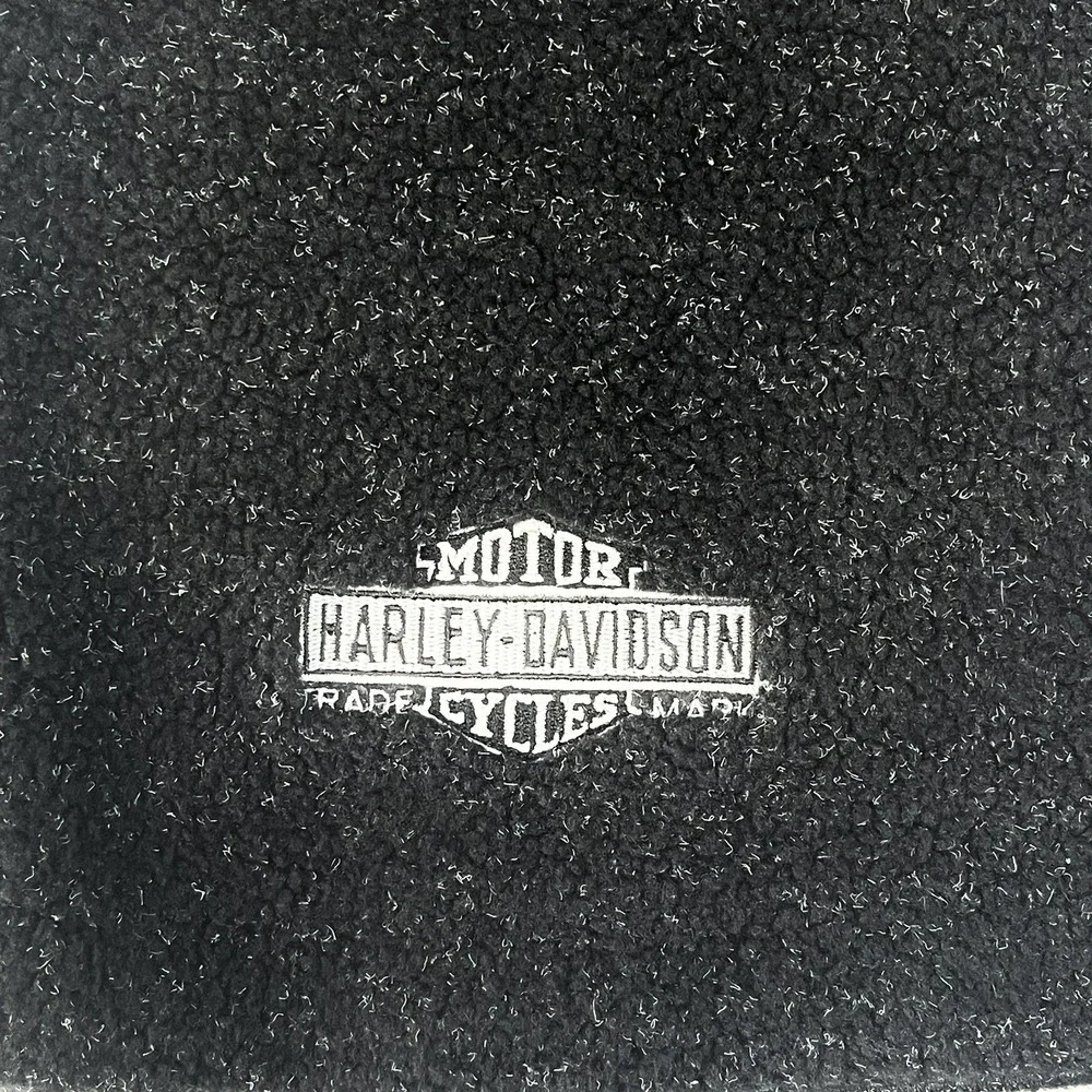 Harley Davidson Fleece Scarf Black Outdoor Winter Motorcycle 57x8.5
